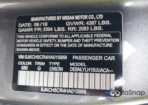 2017 Infiniti Qx30 Premium z USA, uszkodzony, nr VIN SJKCH5CR4HA015956